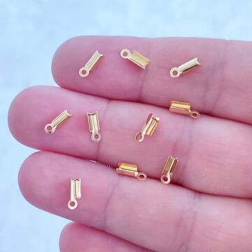 ÇLA-69 A Kalite Kaplama Altın Renk 316L Cerrahi Çelik Deri Kapama 2 mm