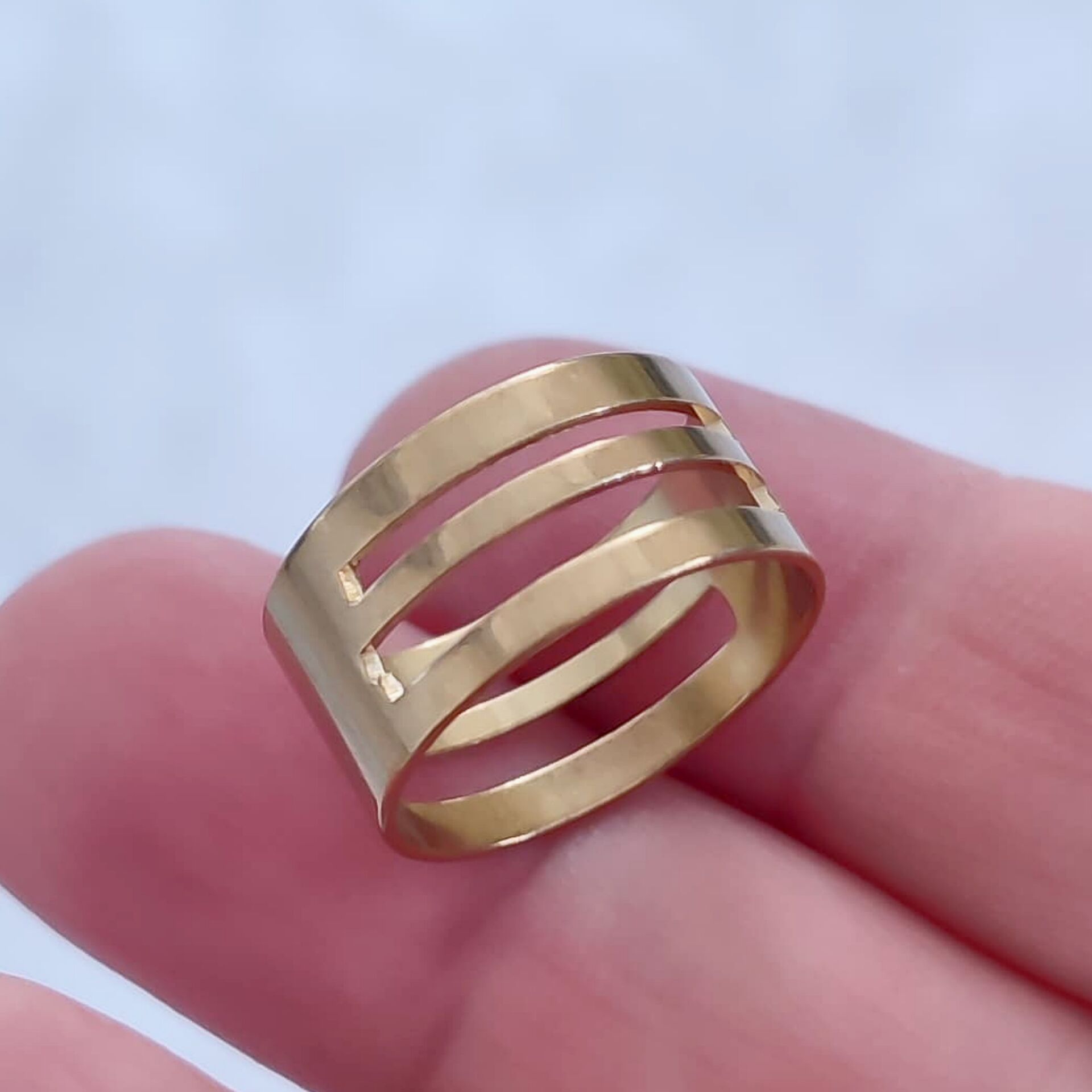 ÇLA-70 A Kalite Kaplama Altın Renk 316L Cerrahi Çelik Halka Açma Kapama Aparatı