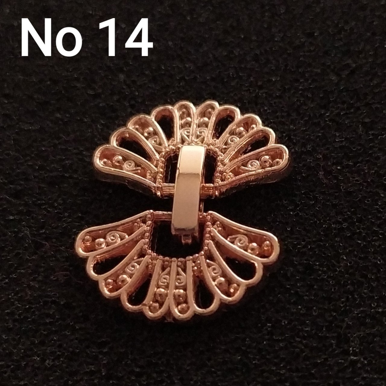 No : 14 Kelebek Kapama rose kaplama renk 20 mm