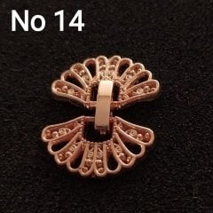No : 14 Kelebek Kapama rose kaplama renk 20 mm