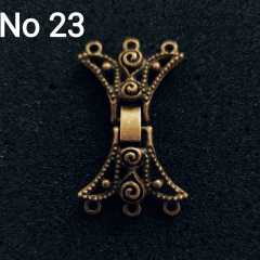 No : 23 Kelebek Kapama antik renk 25 mm