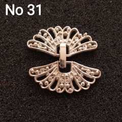 No : 31 Kelebek Kapama gümüş renk 30 mm