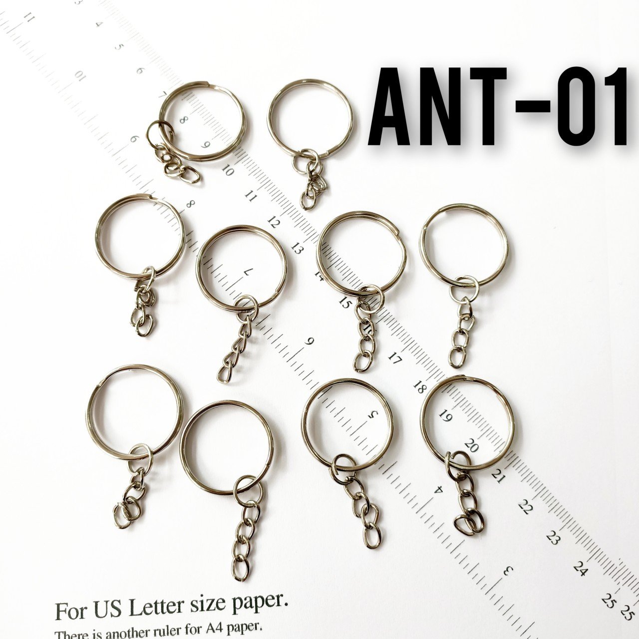 Ant-01 Nikel Kaplama Anahtarlık Halkası 25 mm