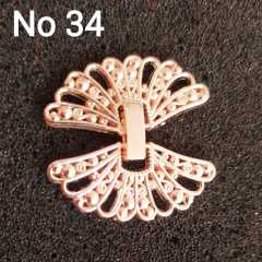 No : 34 Kelebek Kapama rose kaplama 30 mm