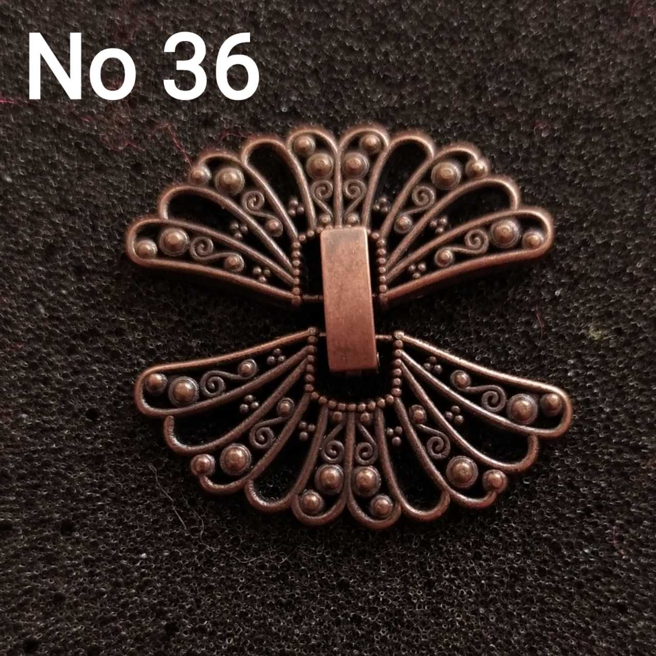 No : 36 Kelebek Kapama Bakır renk 30 mm