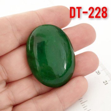 Dt-228 Oval Kabaşon Ceyt  Yeşil 40*30 mm