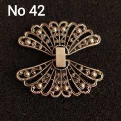 No : 42 Kelebek Kapama gümüş kaplama 40 mm