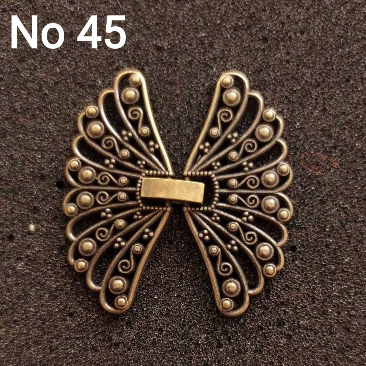 No : 45 Kelebek Kapama antik renk 40 mm