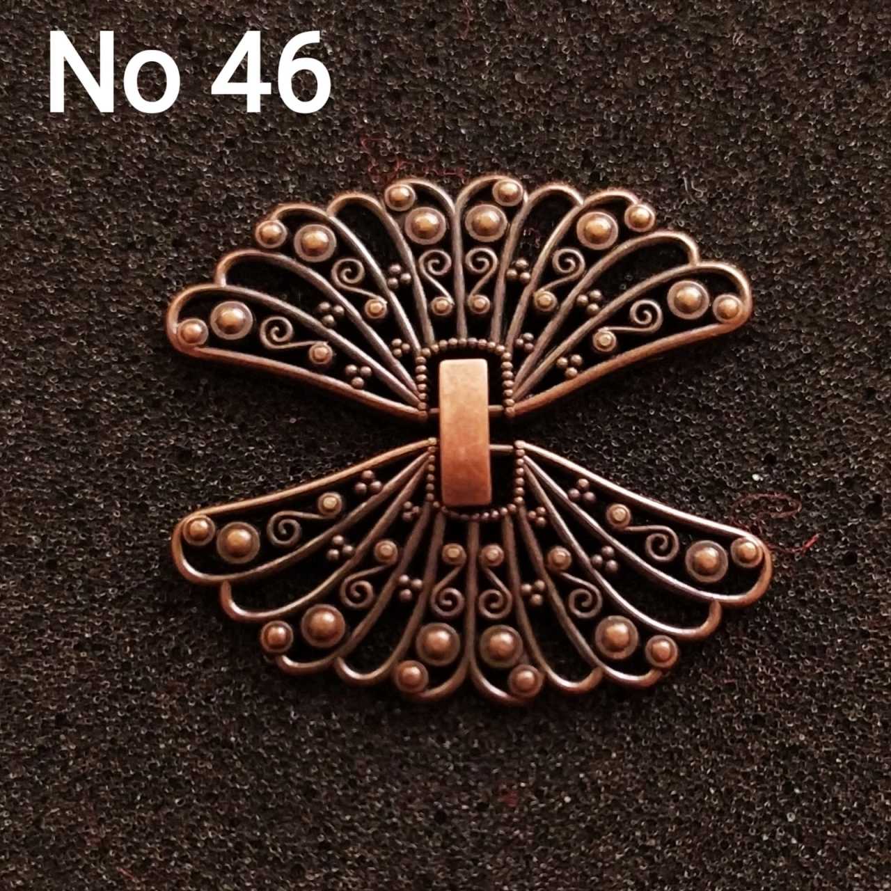 No : 46 Kelebek Kapama bakır renk 40 mm