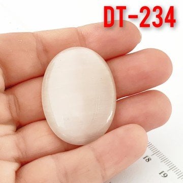 Dt-234 Oval Kabaşon Kedi Gözü Beyaz 40*30 mm