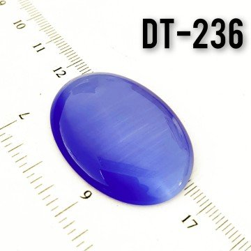 Dt-236 Oval Kabaşon Kedi Gözü Mavi 40*30 mm