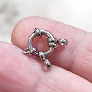 ÇLA-80 A Kalite Gümüş Renk 316L Cerrahi Çelik Gemici Klips 10 mm