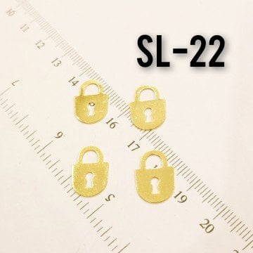 SL-22 Altın Kaplama Kilit Sallantı