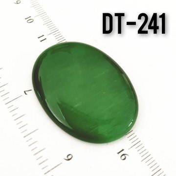 Dt-241 Oval Kabaşon Kedi Gözü Yeşil 40*30 mm