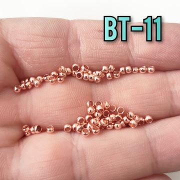 BT-11 Rose Kaplama 2.5 x 1.5 mm Yuvarlak Bit Sıkıştırma
