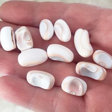 DKB-006 Deniz Kabuğu Fasulye Boncuk