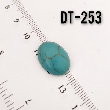 Dt-253 İmitasyon Turkuaz Oval Kabaşon 18*13 mm