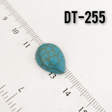 Dt-255 İmitasyon Turkuaz Damla Kabaşon 18*13 mm