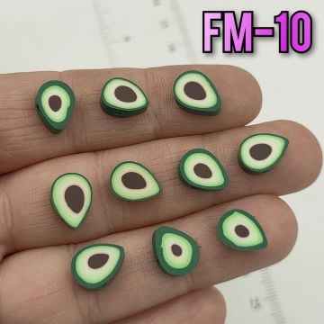 Fm-10 Avakado Figür Fimo Boncuk