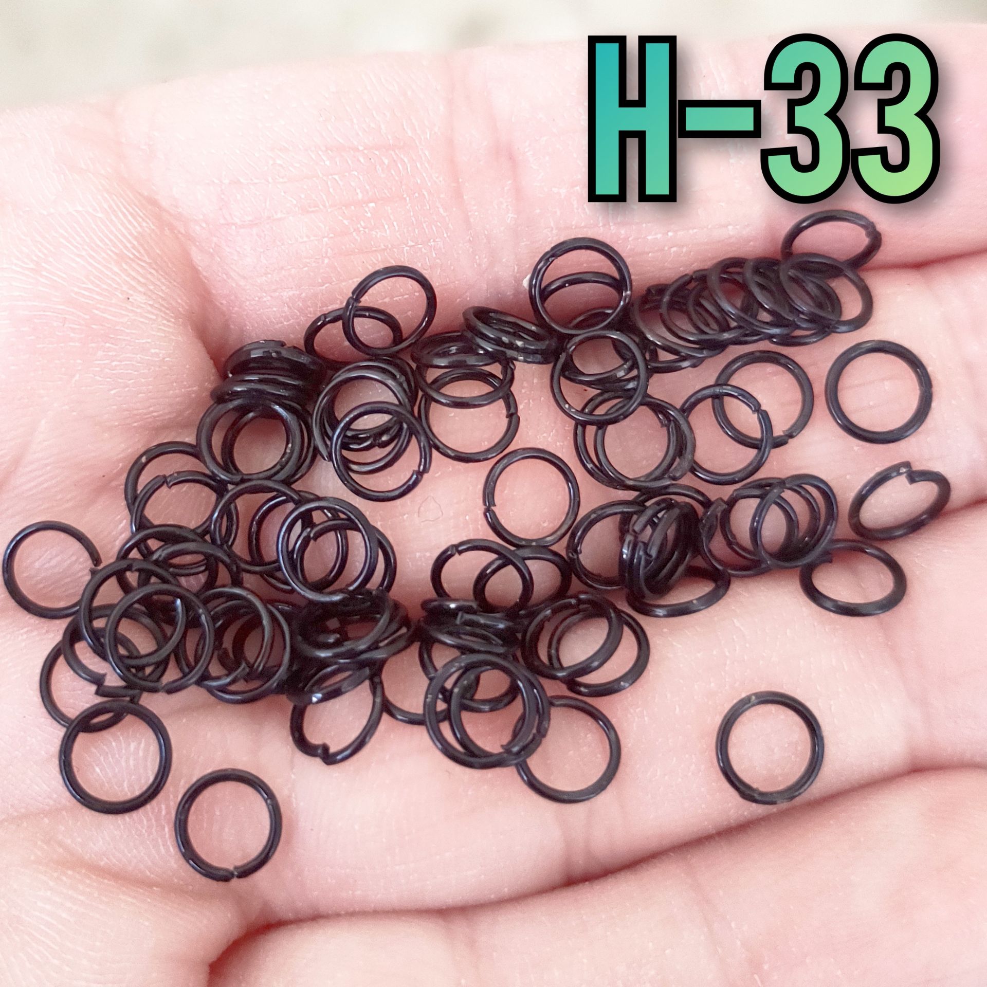 H-33 Siyah Takı Halka - 6 mm - 5 Gr