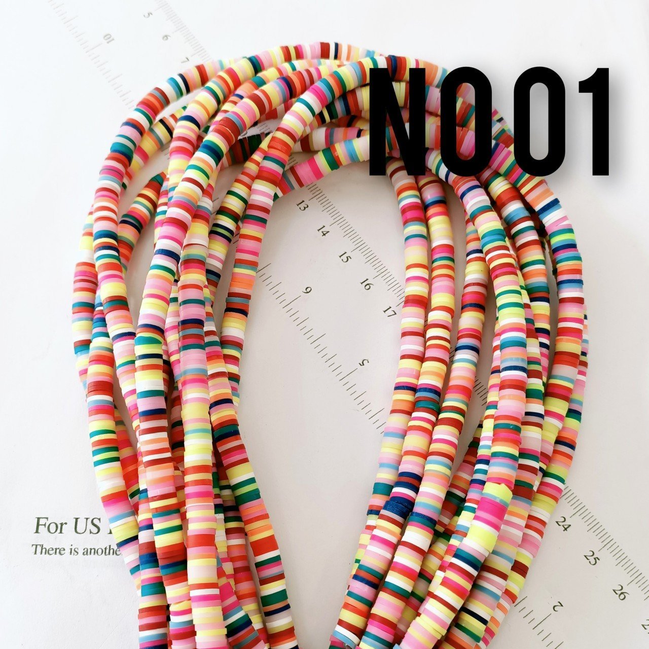 No : 01 Mix Renk Fimo Hamur Boncuk