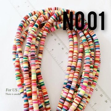 No : 01 Mix Renk Fimo Hamur Boncuk