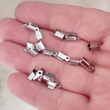 ÇLA-85 A Kalite Gümüş Renk 316L Çelik Deri Kapama 3 mm