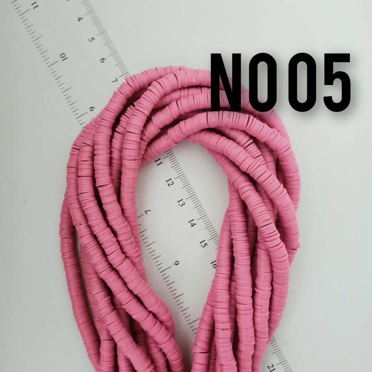 No : 05 Pastel Pembe Fimo Hamur Boncuk