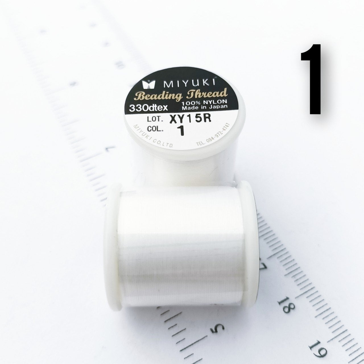 Miyuki Boncuk İpi - 50 metre - No:01 Beyaz