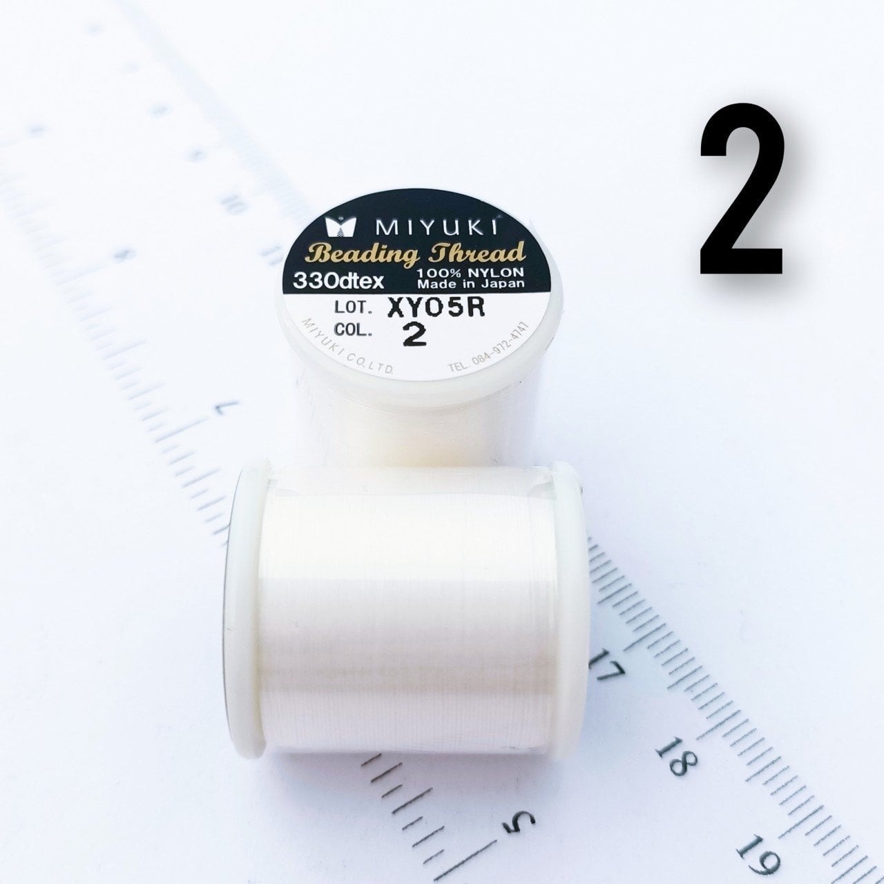 Miyuki Boncuk İpi - 50 metre - No:02 Kırık Beyaz