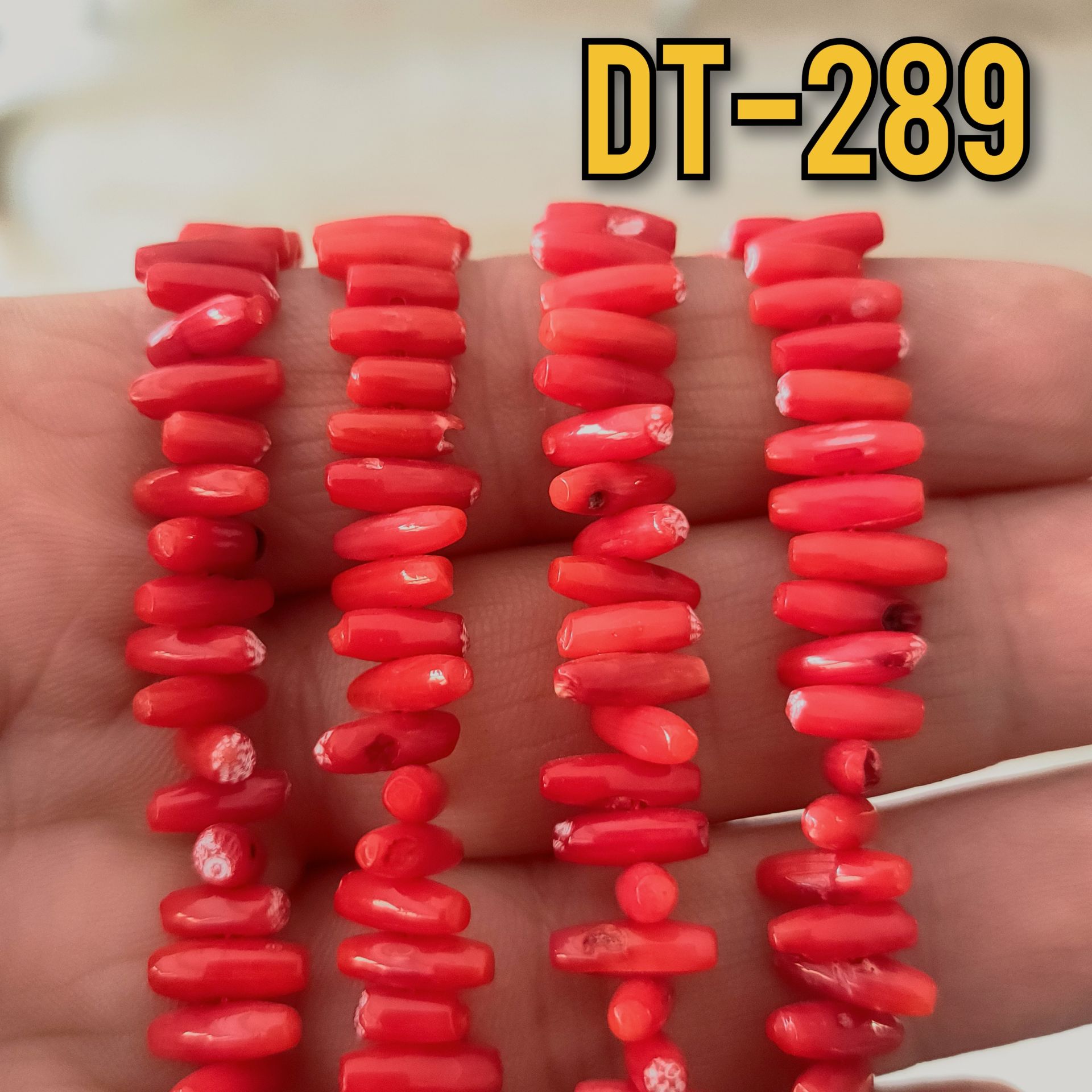 DT-289 Düzgün Kesim Çubuk Mercan Dizi 9*3 mm