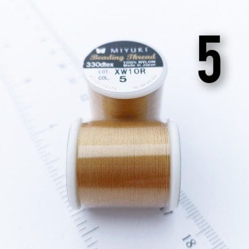 Miyuki Boncuk İpi - 50 metre - No:05 ( Gold ) (Yüksek Dayanıklı İnce Takı İpi)