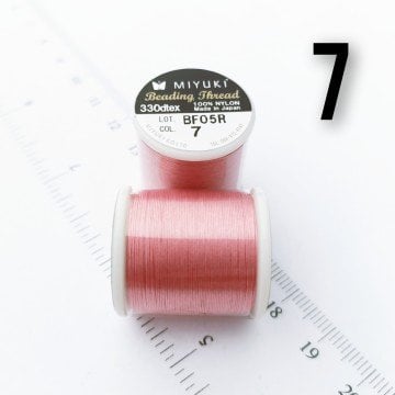 Miyuki Boncuk İpi - 50 metre - No:07 pembe (Yüksek Dayanıklı İnce Takı İpi)