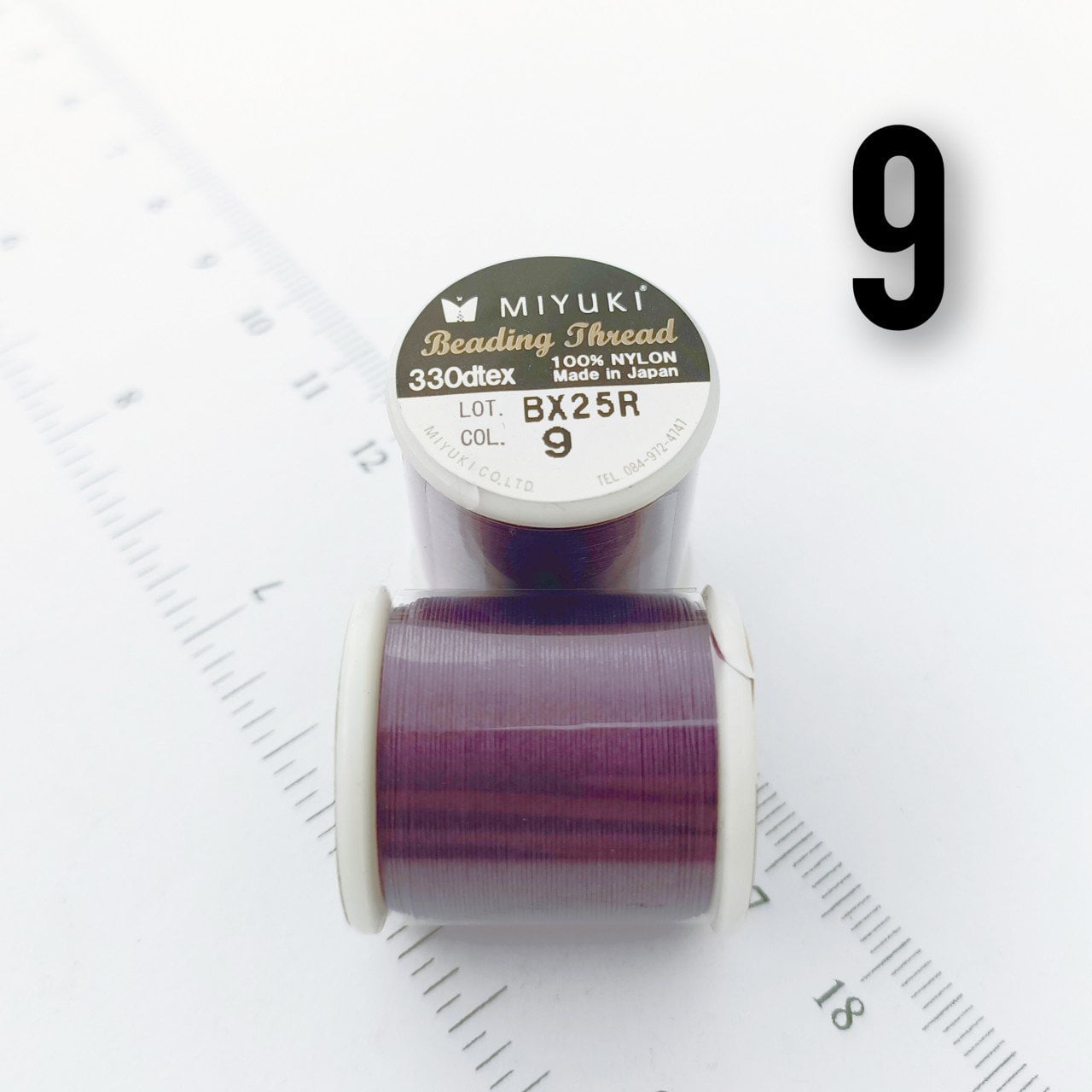 Miyuki Boncuk İpi - 50 metre - No:09 Mor (Yüksek Dayanıklı İnce Takı İpi)