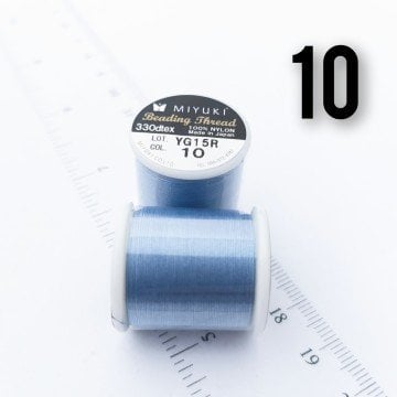 Miyuki Boncuk İpi - 50 metre - No:10  İndigo Mavi (Yüksek Dayanıklı İnce Takı İpi)