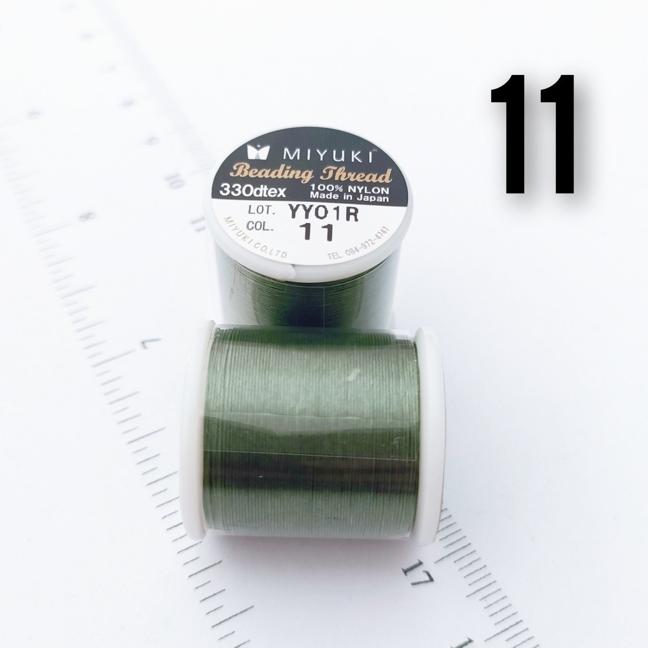 Miyuki Boncuk İpi - 50 metre - No:11 yeşil