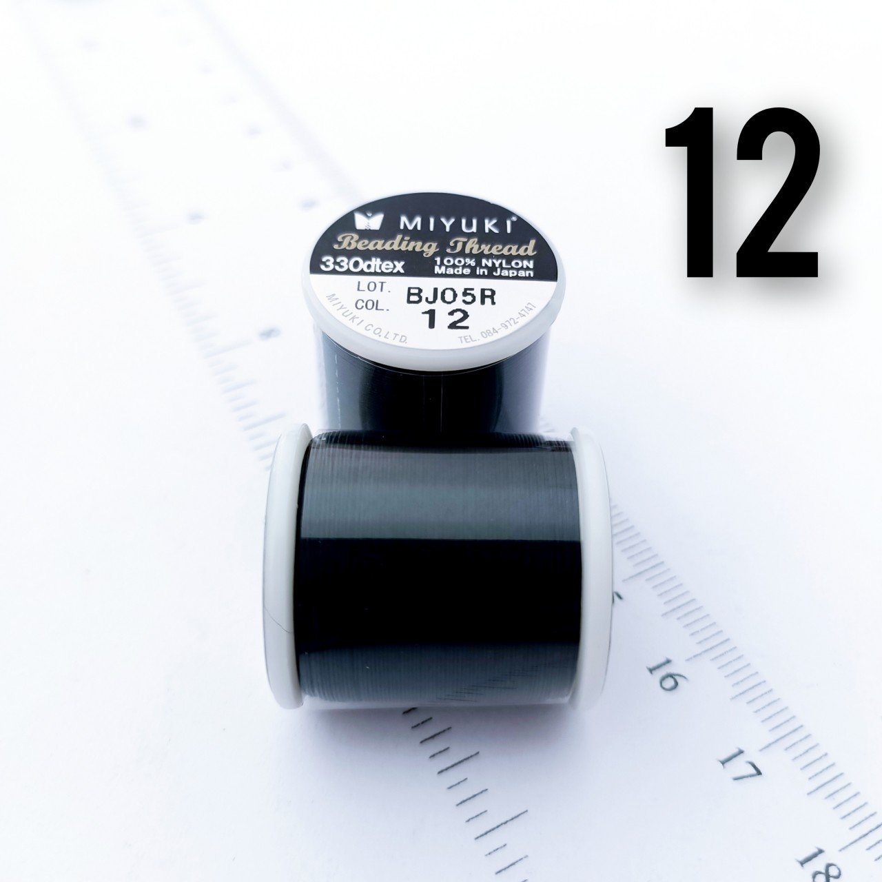 Miyuki Boncuk İpi - 50 metre - No:12 Siyah