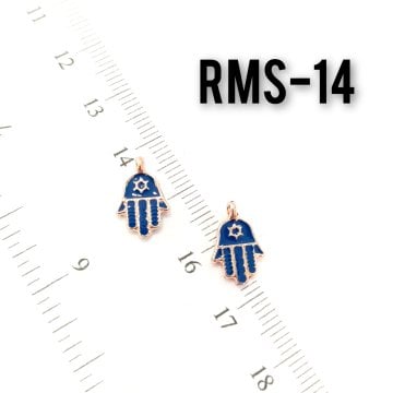 RMS-14 Rose Kaplama Lacivert Mineli Fatmana Eli