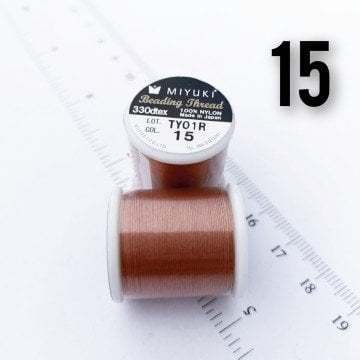 Miyuki Boncuk İpi - 50 metre - No:15 Bakır (Yüksek Dayanıklı İnce Takı İpi)