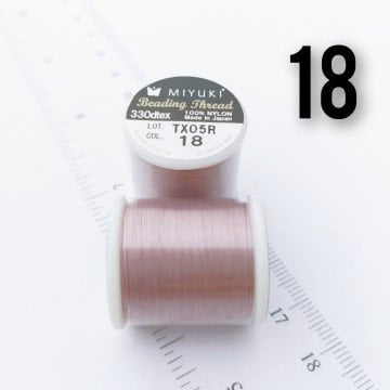 Miyuki Boncuk İpi - 50 metre - No:18 Gül Kurusu (Yüksek Dayanıklı İnce Takı İpi)