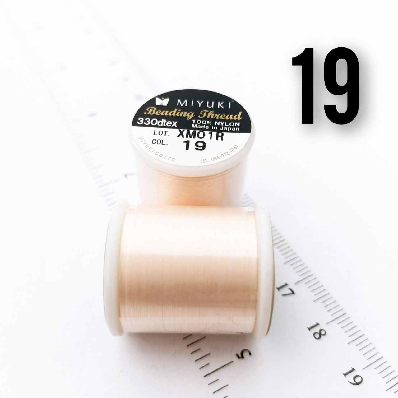 Miyuki Boncuk İpi - 50 metre - No:19 Somon (Yüksek Dayanıklı İnce Takı İpi)
