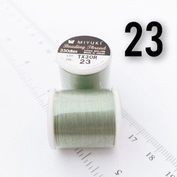 Miyuki Boncuk İpi - 50 metre - No:23 Koyu Mint Yeşil (Yüksek Dayanıklı İnce Takı İpi)