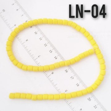 LN-04 Sarı Lino Boncuk 6 mm