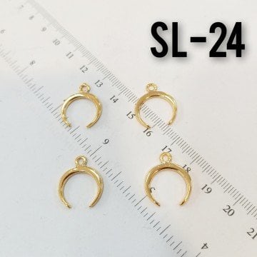 SL-24 Altın Kaplama Küçük Ay Sallantı