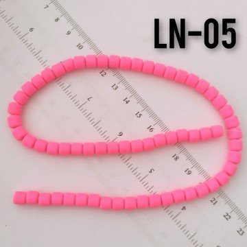 LN-05 Neon Pembe Lino Boncuk 6 mm