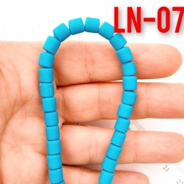 LN-07 Okyanus Mavi Lino Boncuk 6 mm