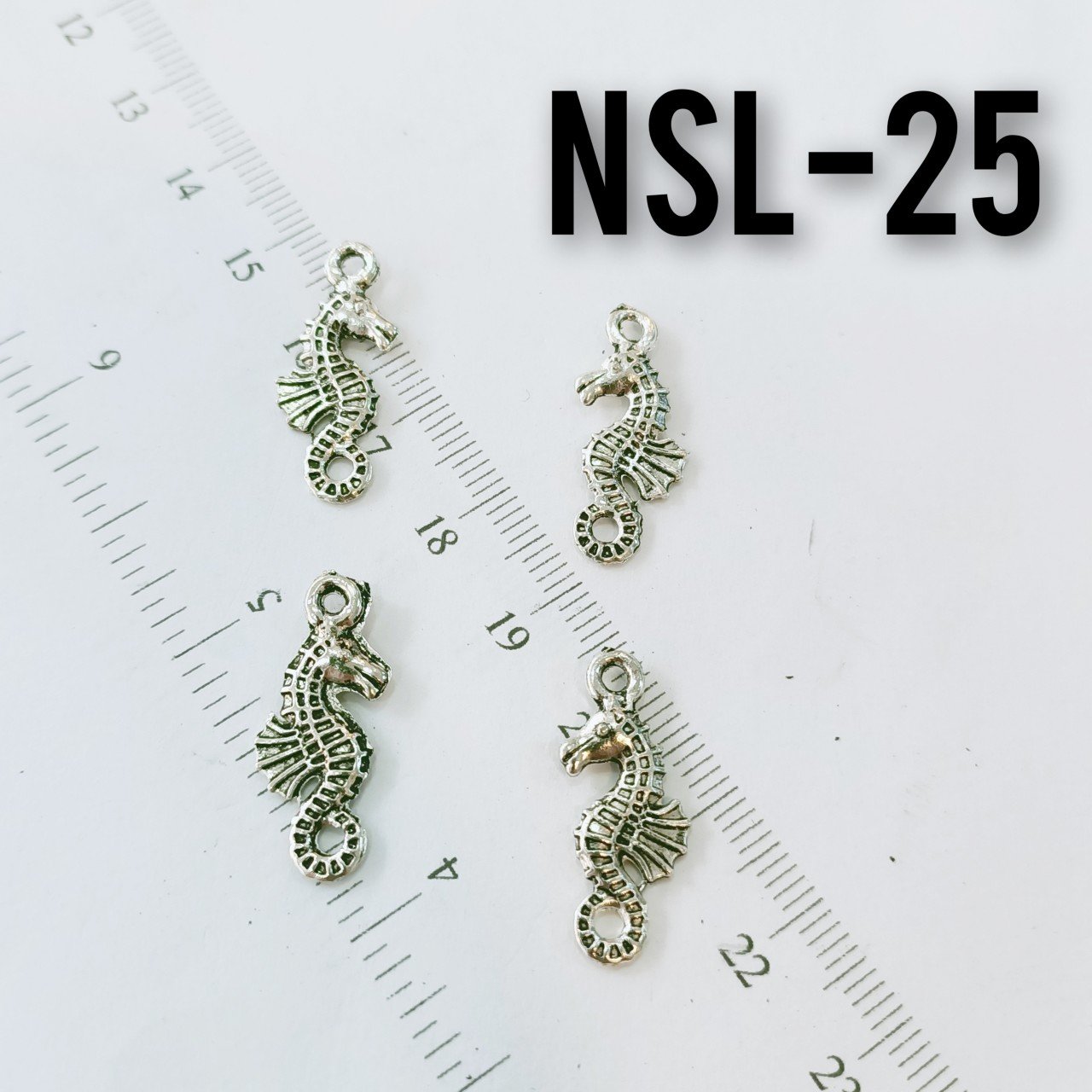 Nsl-25 Boyalı Gümüş Renk Deniz Atı Sallantı
