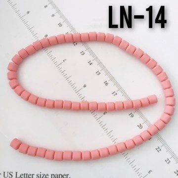 LN-14 Antik Pembe Lino Boncuk 6 mm