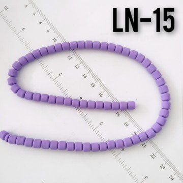 LN-15 Lila Lino Boncuk 6 mm