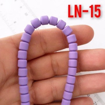 LN-15 Lila Lino Boncuk 6 mm
